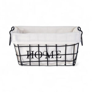 Wire Storage Basket with Liner (H15cm)